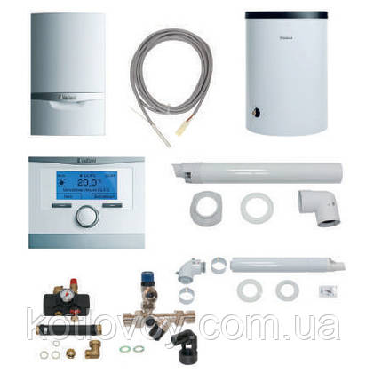 Пакетне пропонування No5 Vaillant ecoTEC plus VU INT + бойлер uniSTOR VIH R (120, 150, 200) + multiMATIC VRC 70, фото 1