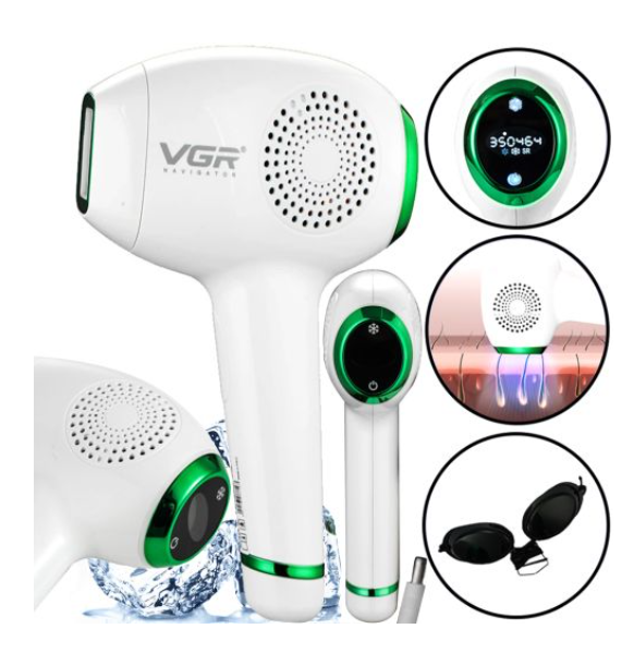 Лазерний фото епілятор жіночий електричний епілятор для безболісного видалення волосся VGR V-716