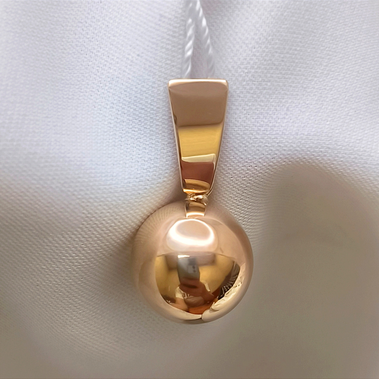 Золотий підвіс 585 проби без вставок, фото 1