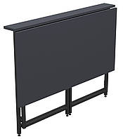 Стіл письмовий універсальний розкладний у стилі Лофт Fold FL1000 (1000х600х750Н) чорний Антрацит AMF