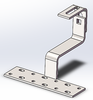Кронштейн кріплення до покрівлі з керамічної черепиці, вар.10