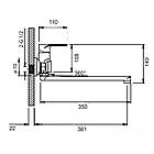 Змішувач для ванни Qtap Jay з довгим поворотним виливом (з душовим гарнітуром) QTJAY2601CRW45552, фото 2