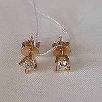 Золоті сережки пусети Ukr-gold