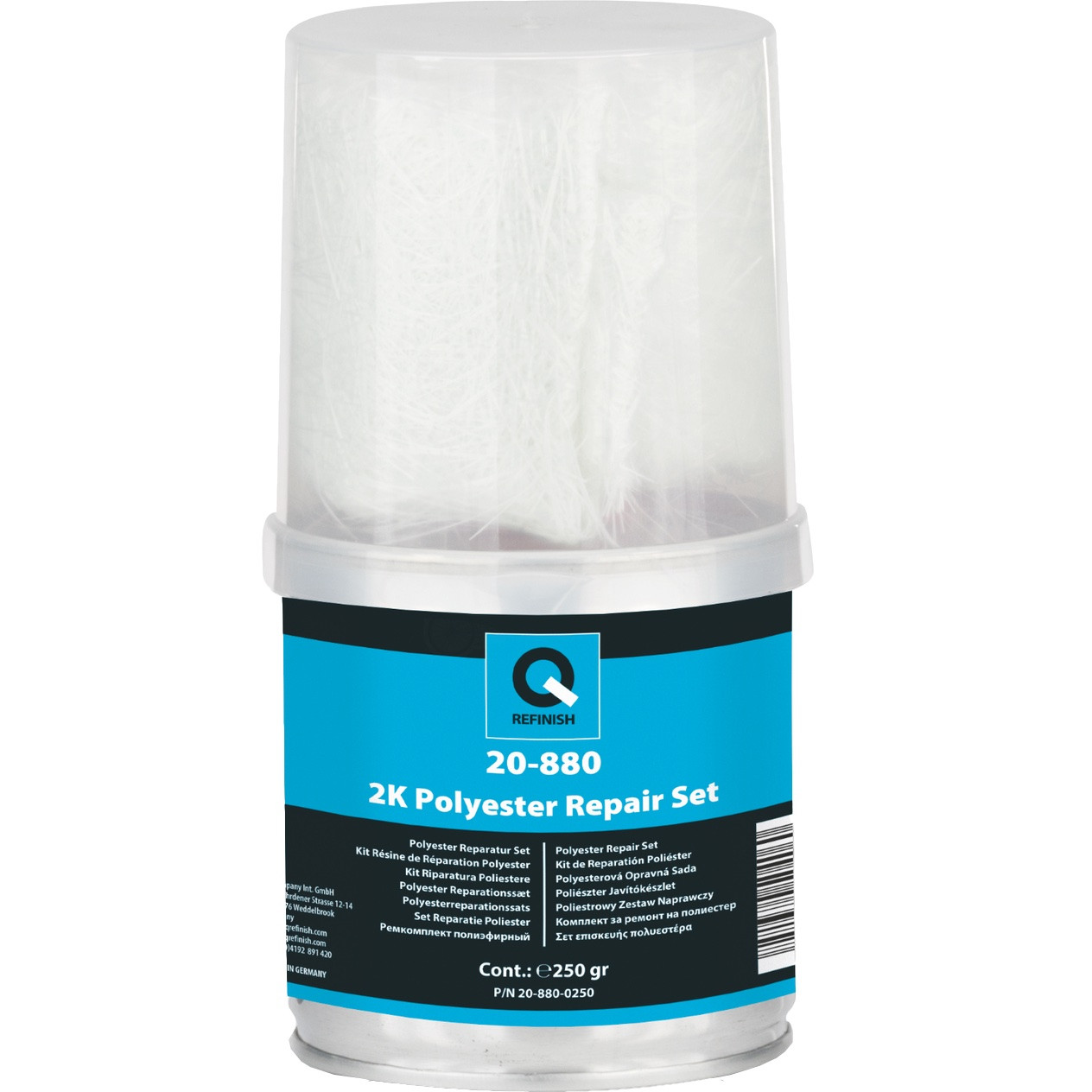 Ремонтний комплект (смола+скломат) Q-Refinish 20-880, 250 г Комплект