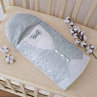 Конверт "Маленький принц-1" Літо Сірий Атлас,жаккард арт.27078162  34*70см.(р)