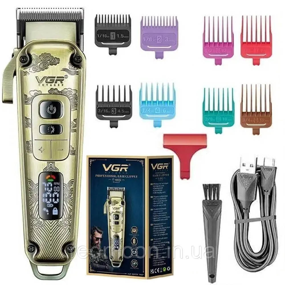 Акумуляторна машинка для стрижки волосся від USB, VGR V-005 / Тример vgr / Бездротовий тример