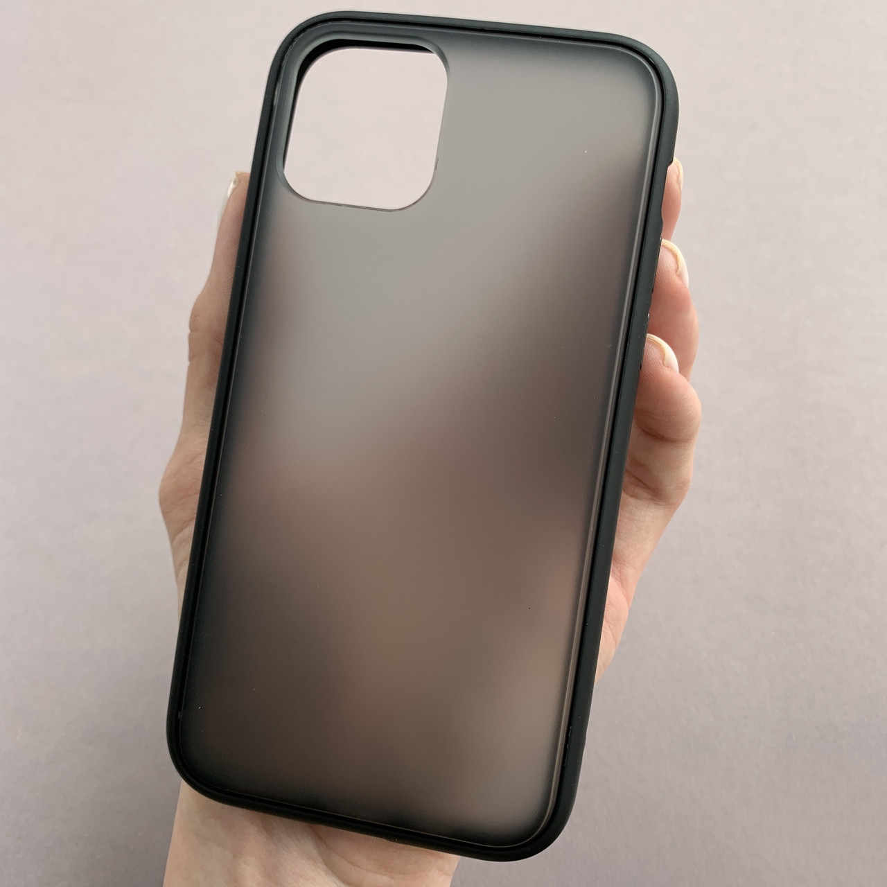 Чохол для Apple iPhone 11 Pro чохол з кольоровою окантовкою на телефон айфон 11 про чорний tcb