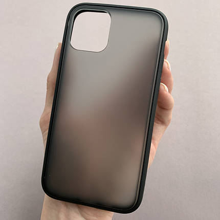 Чохол для Apple iPhone 11 Pro чохол з кольоровою окантовкою на телефон айфон 11 про чорний tcb, фото 1