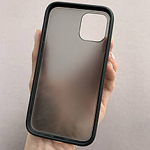 Чохол для Apple iPhone 11 Pro чохол з кольоровою окантовкою на телефон айфон 11 про чорний tcb, фото 2