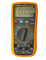 Мультиметр цифровий VC890C в захисному чохлі, 20A