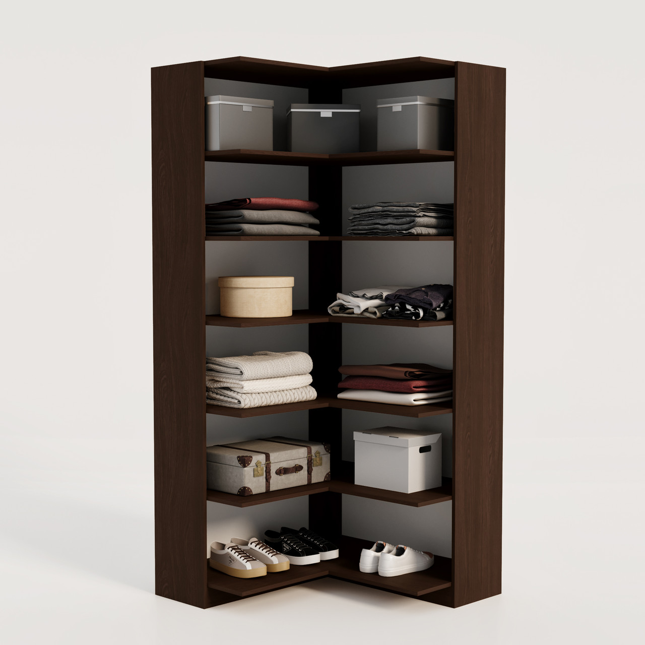 Модуль гардеробний шафа гардеробна 2100х900х900 мм Венге Магія, фото 1