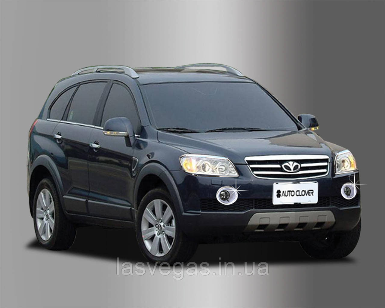 Хром накладки на протитуманки Chevrolet Captiva 2006- (Autoclover/Південна Корея)