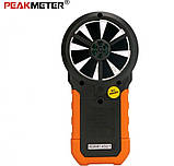 Анемометр PeakMeter PM6252B з USB-інтерфейсом, гігрометром та термометром, діапазон 0,20-40,00 м/с; 99990 м3/м, фото 6