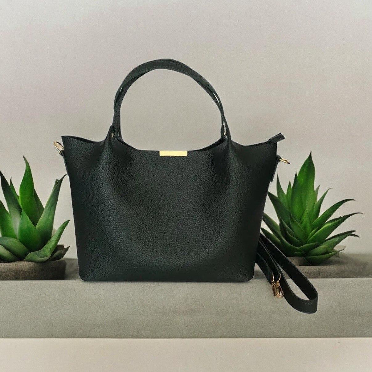 Сумка тоут жіноча Betty Pretty з екошкіри зелена 943GREEN, фото 1