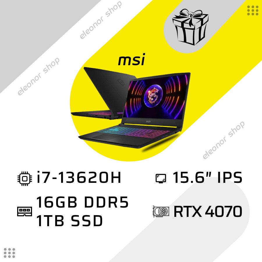 Ноутбук MSI Katana 15 i7-13620H/16GB/1TB RTX4070 Win11 144Hz: продажа ...