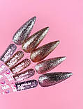 Lunamoon Блискітки для нігтів Platinum Gel №01 5ml, фото 4