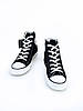 Кеди жіночі Converse All Star High black Конверси високі чорні з білим, фото 4