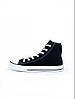 Кеди жіночі Converse All Star High black Конверси високі чорні з білим, фото 5