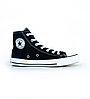 Кеди жіночі Converse All Star High black Конверси високі чорні з білим, фото 3