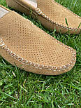 М'які літні пісочні мокасини з нубуку перфорація чоловіче взуття великих розмірів Rosso Avangard Sandy BS, фото 7