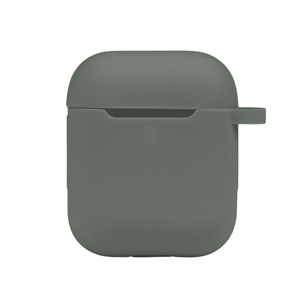 Футляр Silicone Case with hook для Airpods 1/2 Цвет 55.Pine green, фото 1