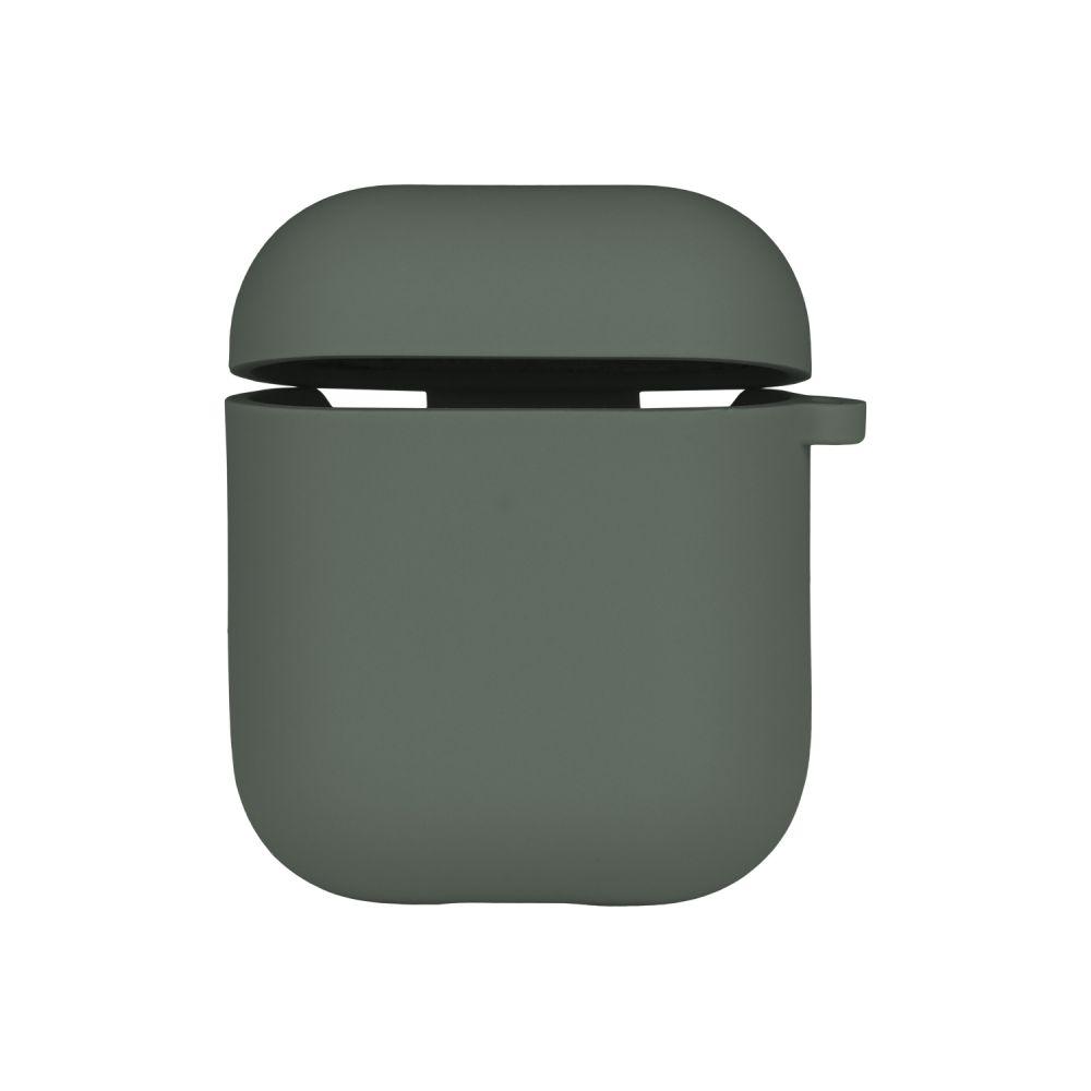 Футляр Silicone Case with microfibra для Airpods 1/2 Цвет 55.Pine green, фото 1