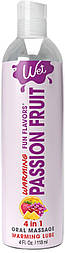 Зігрівальний лубрикант на водній основі Wet Warming Passion Fruit 4 in 1, без цукру (118 мл)