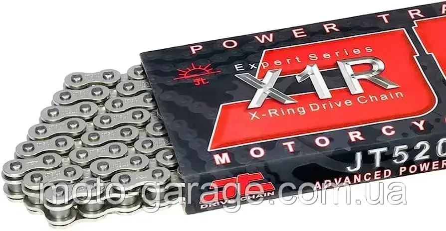 Ланцюг привідний JT Sprockets JTC520X1R3NN120DL, (Допустимий об‘єм двигуна: 800сс) Сальниковий