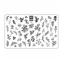 Пластина для стемпінгу "ART STAMPING" №0009 BY VAKULA З ДЕМО-ПЛАСТИНОЮ