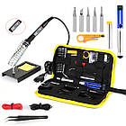 Електричний паяльник 936H 80 Вт з регулюванням температури, керамічним нагрівачем і дисплеєм (набір)