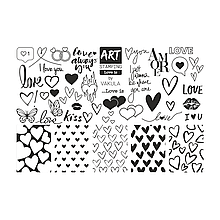 Пластина для стемпінгу "ART STAMPING" LOVE IS МІНІ BY VAKULA З ДЕМО-ПЛАСТИНОЮ