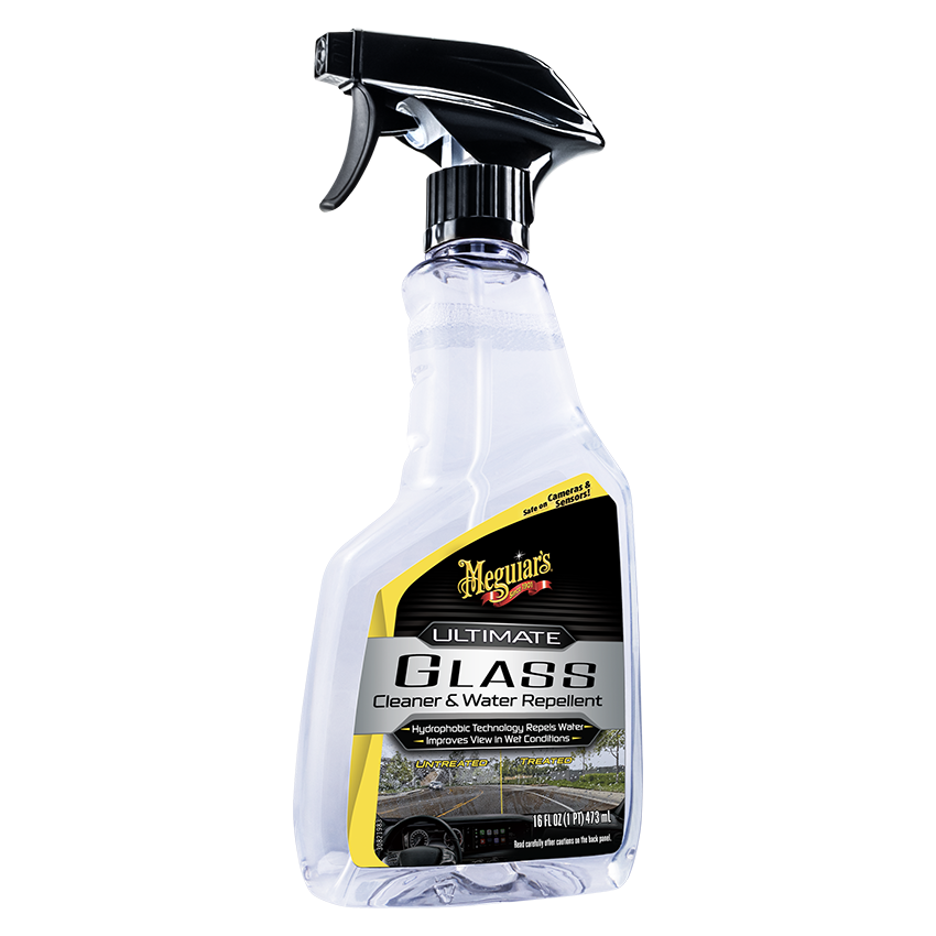 Очищувач скла з антидощем - Meguiar's Ultimate Glass Cleaner & Water Repellent 473 мл. (G240416)