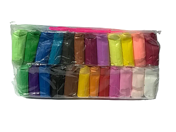 Маса для ліплення суперлегка в пакеті 24 кольори по 15 грам