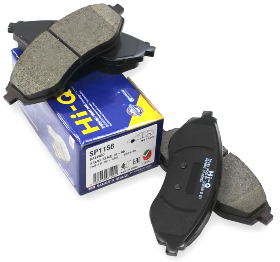 Передні колодки Авео Т250, Т200, Т255, Віда, Калос (96534653) Sangsin Hi-Q SP1158, фото 1