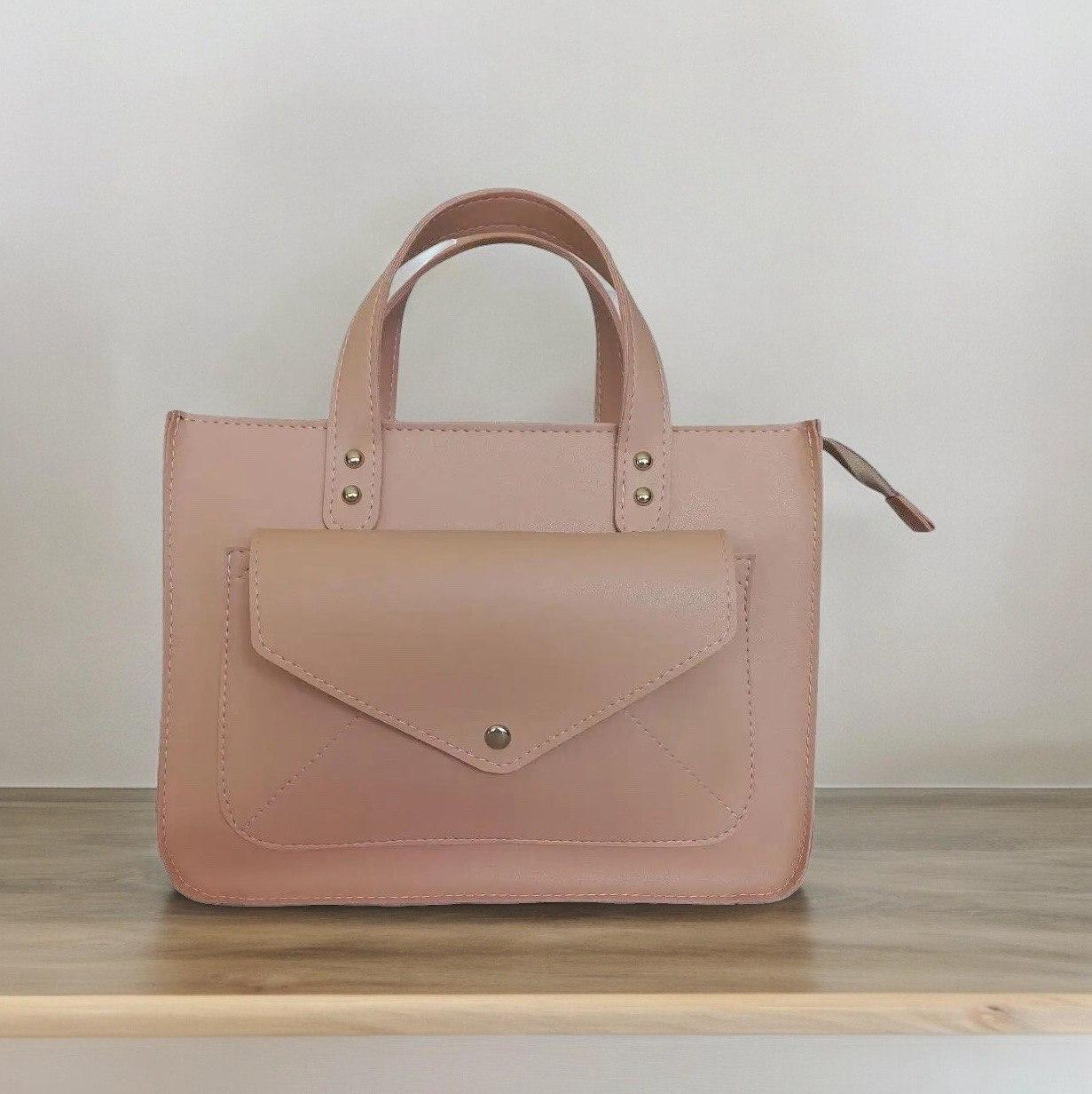 Сумка шопер жіноча Betty Pretty з екошкіри рожева 963Pink
