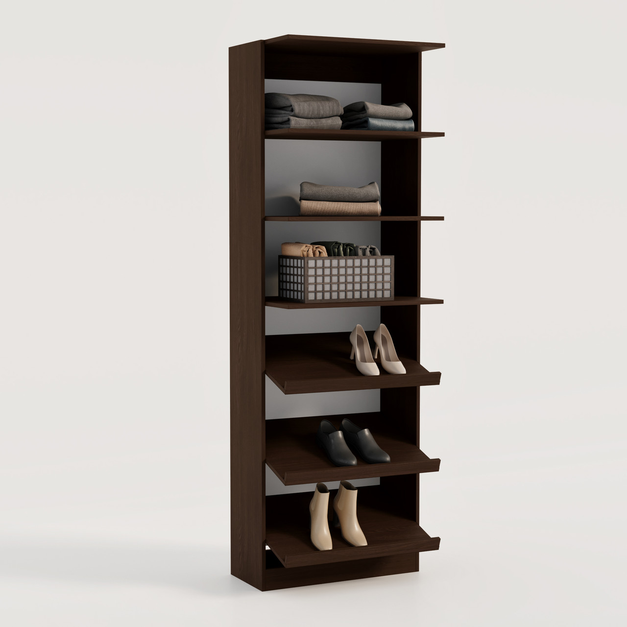 Модуль гардеробний, шафа гардеробна 2100х600х500 мм Венге Магія, фото 1