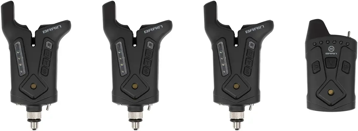 Набір сигналізаторів Brain Wireless Bite Alarm F-1 3+1, фото 1