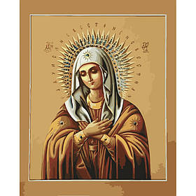 Картина за номерами Релігія. Ікона Розчулення 40*50 см Strateg GS 022