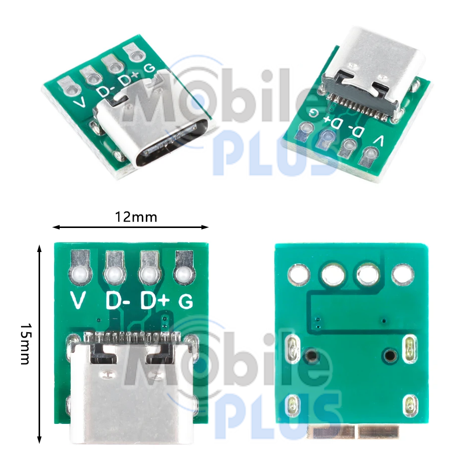 Роз'єм USB 3.1 Type-C 16pin, "мама", на платі, фото 1