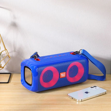 Bluetooth-колонка TG641 FM Blue "Додай Ритму Буденності", фото 1