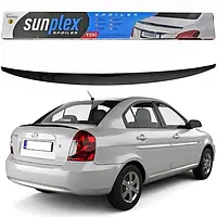 Спойлер, дефлектор багажника Hyundai Accent сед 2010-2017 (скотч) Sunplex