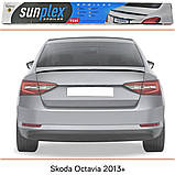 Спойлер, дефлектор багажника Skoda Octavia III A7 2013-2020 (скотч) Sunplex, фото 3