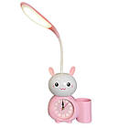 Дитяча настільна лампа 3в1 ( годинник + лампа + органайзер для ручок) Alarm clock XL-800 / Світильник настільний, фото 4