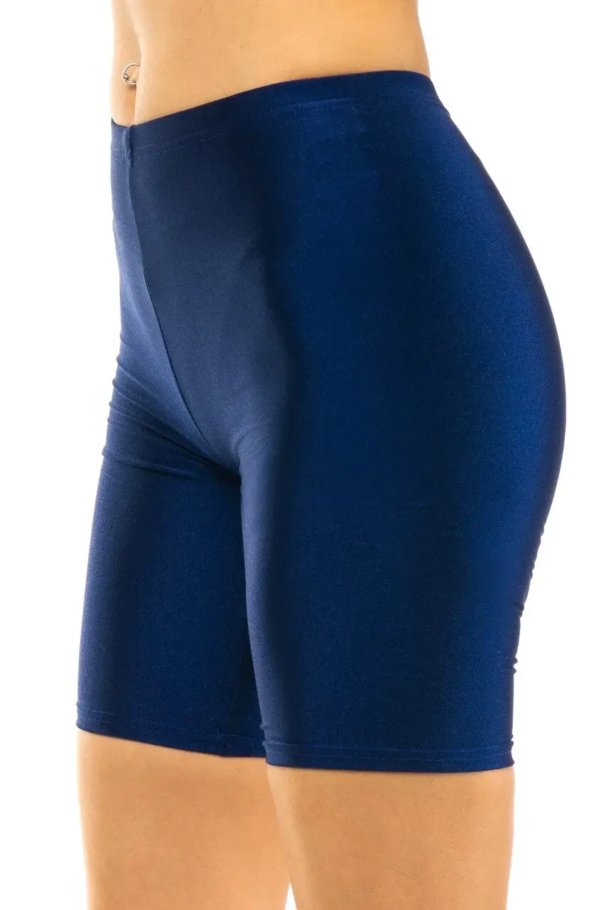 Класичні еластикові жіночі велосипедки треки з 52 по 58р темно сині, фото 1