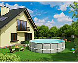 Intex Басейн каркасний 26756 NP  610 х 132 см, фільтр-насос 5678 л/год, сходи, тент, підстилка, фото 7