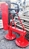 Дводискова косарка роторна КР-125 задня до мінітрактора від ВВП бокова задня (редукторна, 8 ножів, високі стакани)