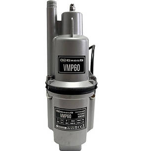 Вібраційний насос 60м 1,5 м/год з верх. забором Gross VMP 60 +8м кабелю (Польща), фото 2