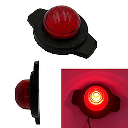 Бічні фонарі LED/ЛІД габарити занесення причепа для вантажних авто 12-24V ріжки в гумовому корпусі 1 SMD