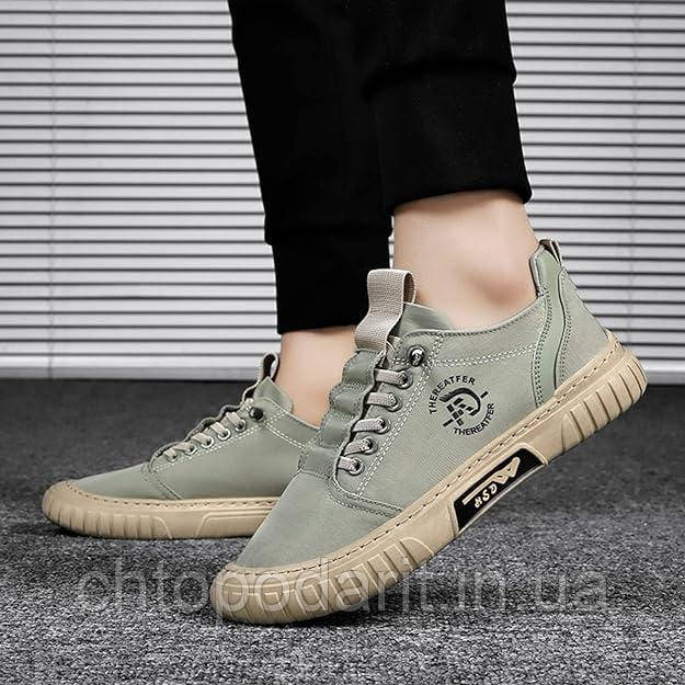 Кросівки Reelstep Sneakers, кеди снікерси текстильні унісекс колір зелений розмір 39 Код 00-0355
