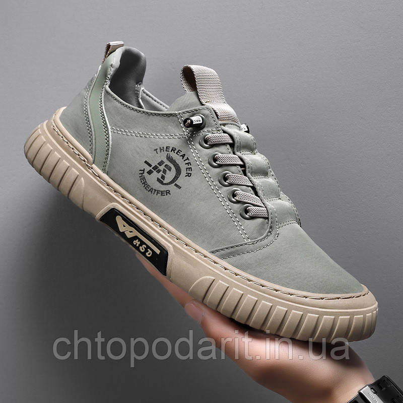 Кросівки Reelstep Sneakers, кеди снікерси текстильні унісекс колір зелений розмір 43,5 Код 00-0360, фото 1